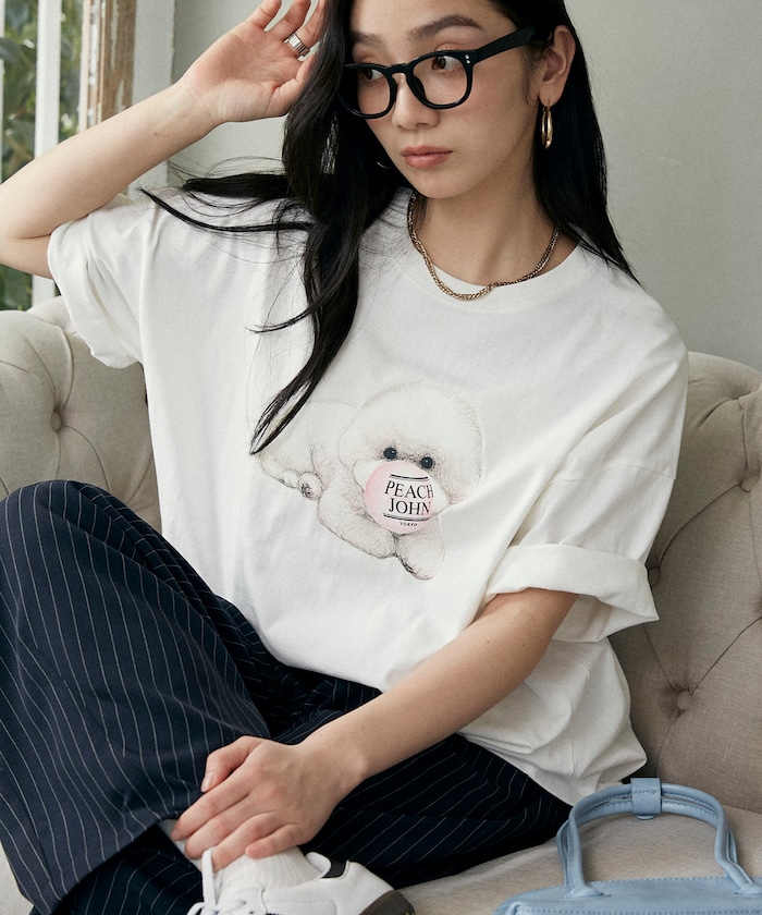 【4月10日10時発売】バルーン ロゴ ドッグ Tシャツ 限定展開