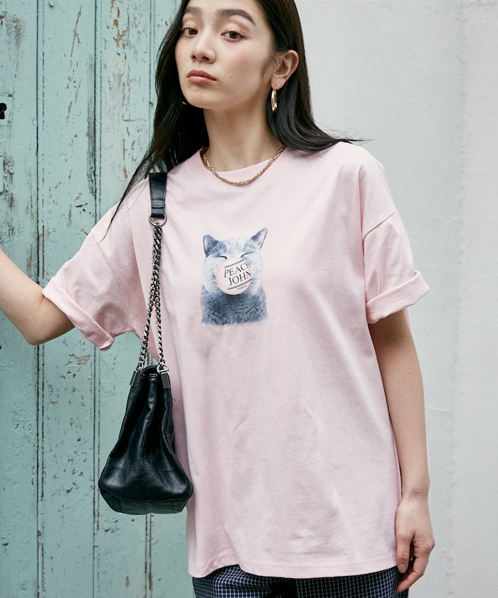 【4月10日10時発売】バルーン ロゴ キャット Tシャツ 限定展開