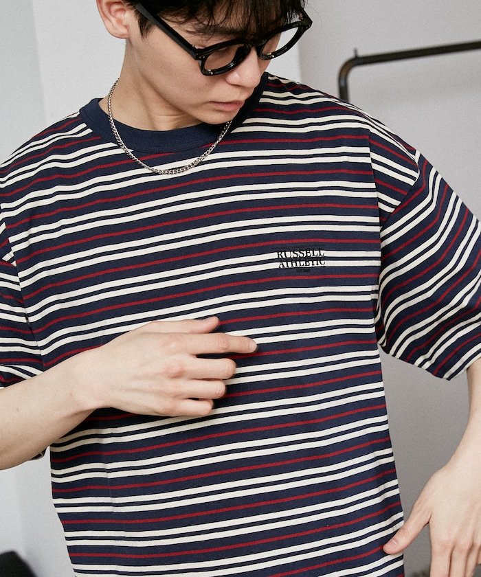 別注 ロゴ ボーダー Tシャツ　限定展開