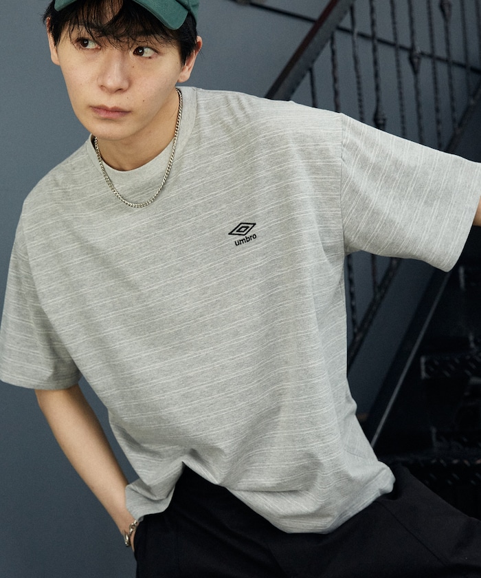 別注　ワンポイント ロゴ ボーダー Tシャツ　限定展開