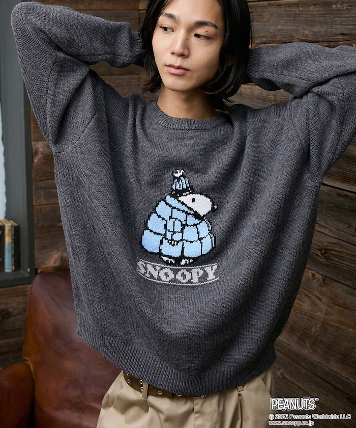 PEANUTS/Snoopy/Woodstock/スヌーピー/ウッドストック デザインニット　限定展開