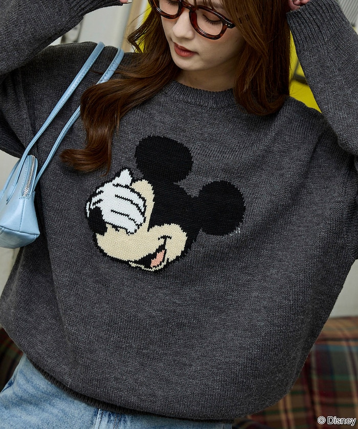 PUBLUX/Mickey Mouse/ミッキーマウス/フェイス ニット 限定展開