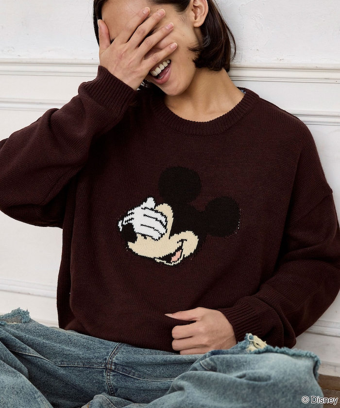 PUBLUX/Mickey Mouse/ミッキーマウス/フェイス ニット 限定展開