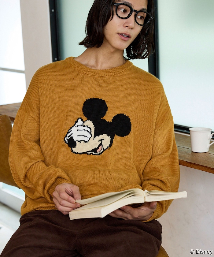 PUBLUX/Mickey Mouse/ミッキーマウス/フェイス ニット 限定展開