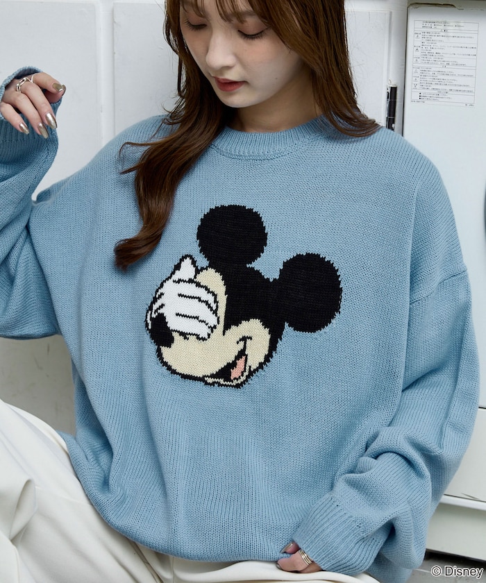 PUBLUX/Mickey Mouse/ミッキーマウス/フェイス ニット 限定展開