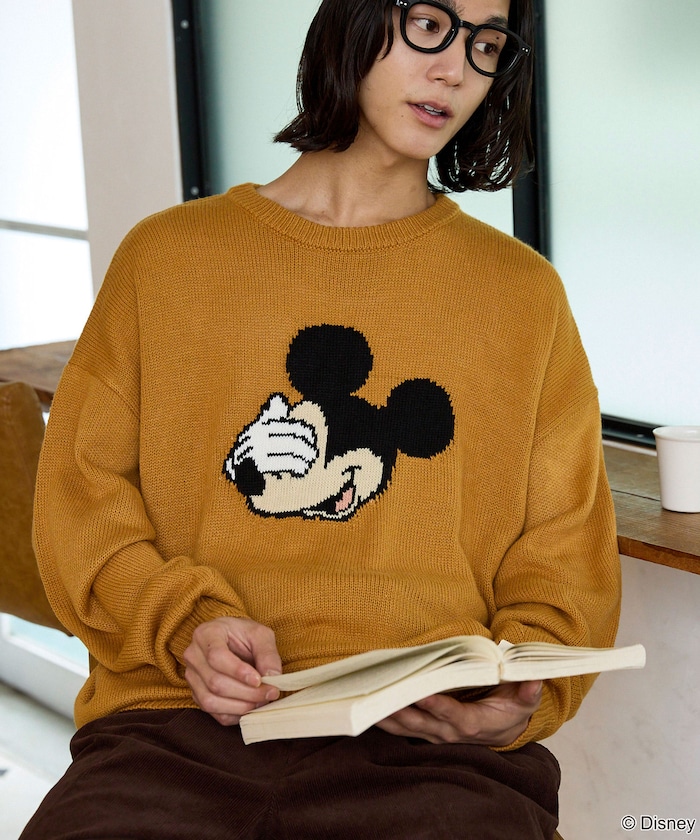 PUBLUX/Mickey Mouse/ミッキーマウス/フェイス ニット 限定展開