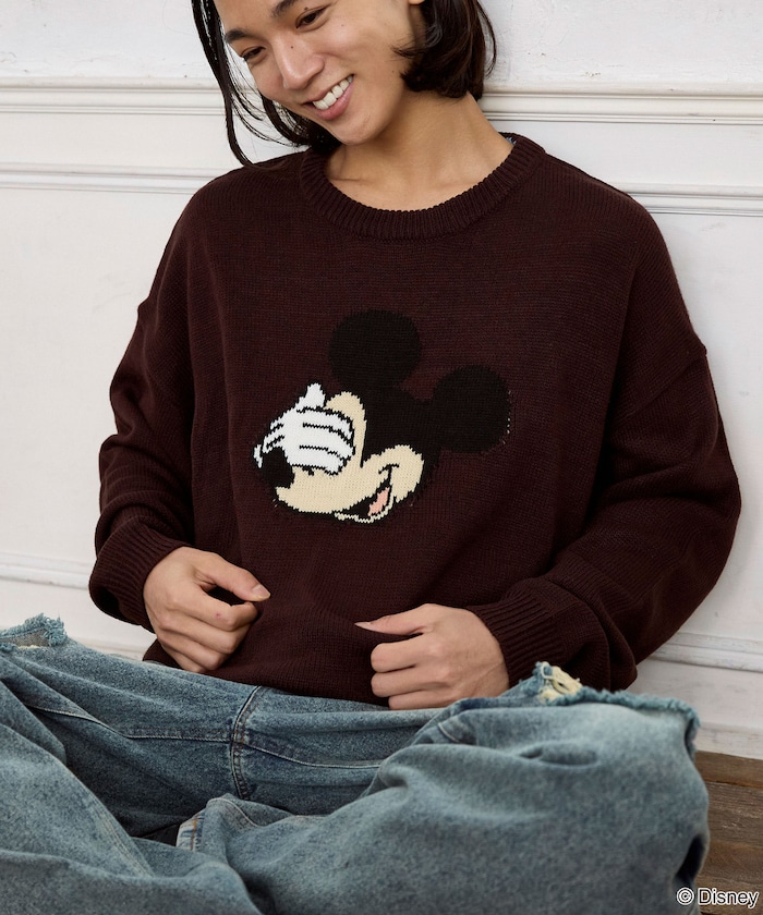 PUBLUX/Mickey Mouse/ミッキーマウス/フェイス ニット 限定展開