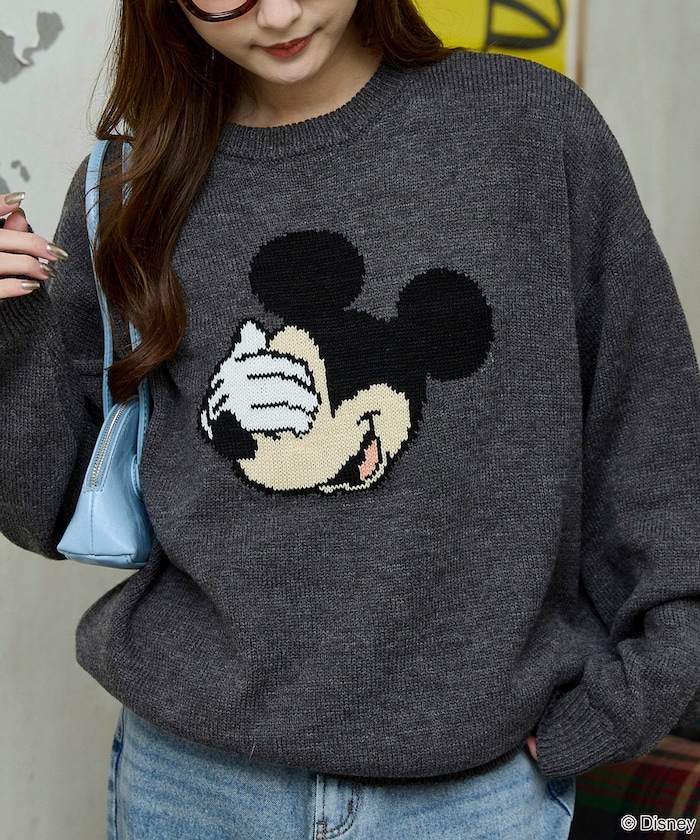 PUBLUX/Mickey Mouse/ミッキーマウス/フェイス ニット 限定展開