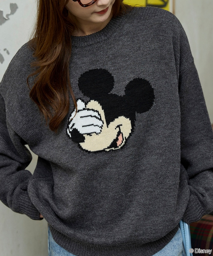 PUBLUX/Mickey Mouse/ミッキーマウス/フェイス ニット 限定展開