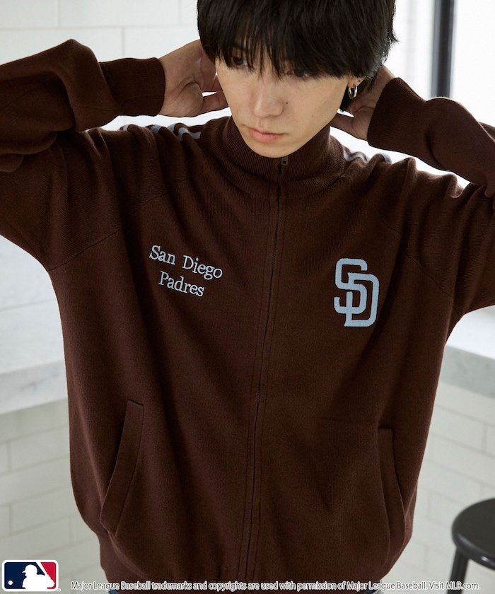 別注 MLB ニット トラックジャケット　限定展開