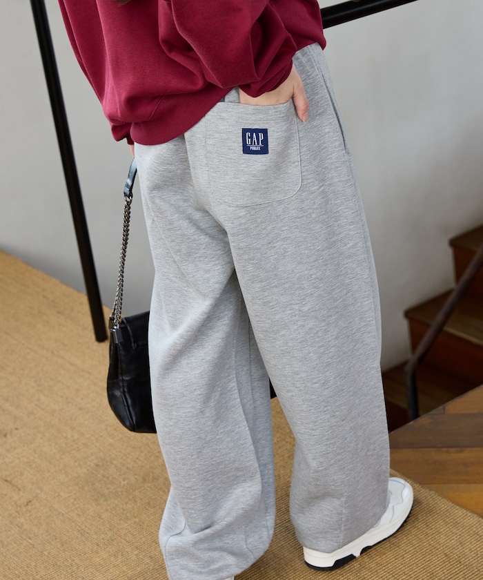 【9月11日 10:00販売開始】<セットアップ対応>カーブシルエット ポンチ スウェットパンツ　限定展開