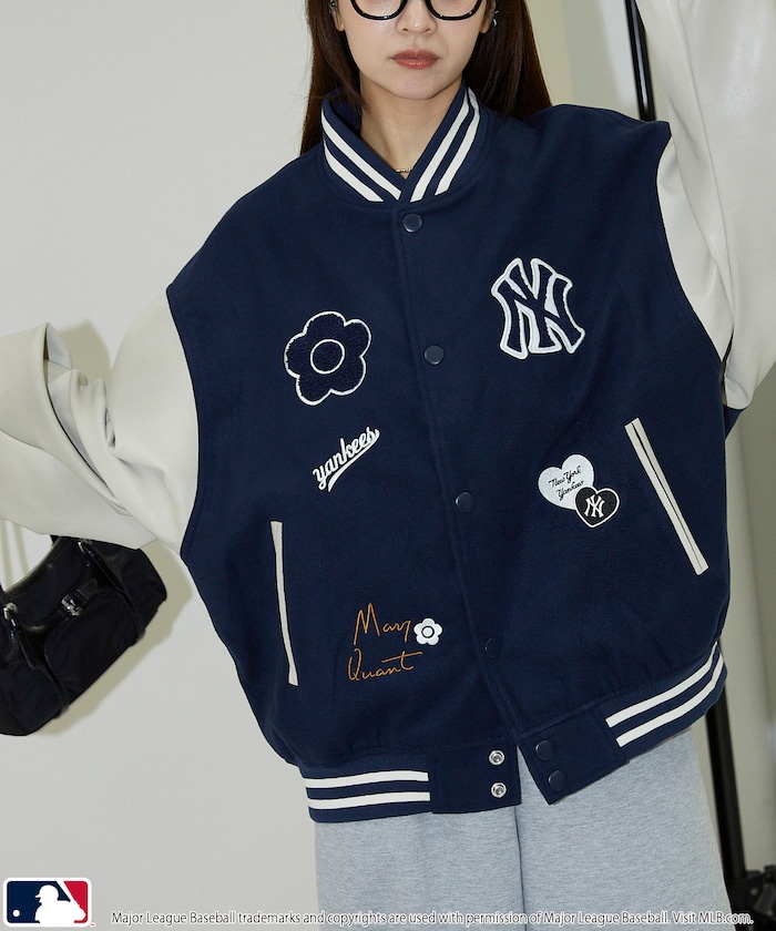 マリークワント　ジャケット MARY QUANT/PATCH STUDIUM JACKET｜Daytona Park(FREAK'S STORE