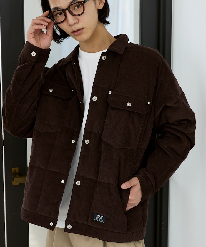 WORK TRUCKER CORDUROY DOWN JACKET / ワークトラッカー コーデュロイ ダウンジャケット【限定展開】
