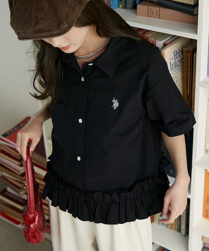 別注 裾 フリル シャツ　限定展開