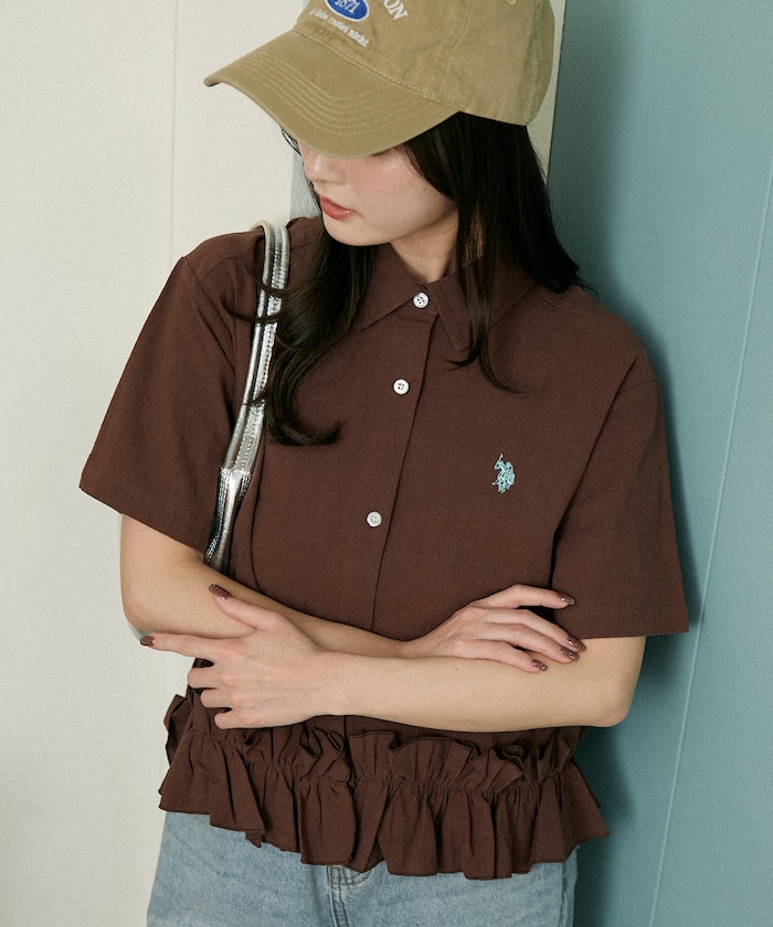別注 裾 フリル シャツ　限定展開