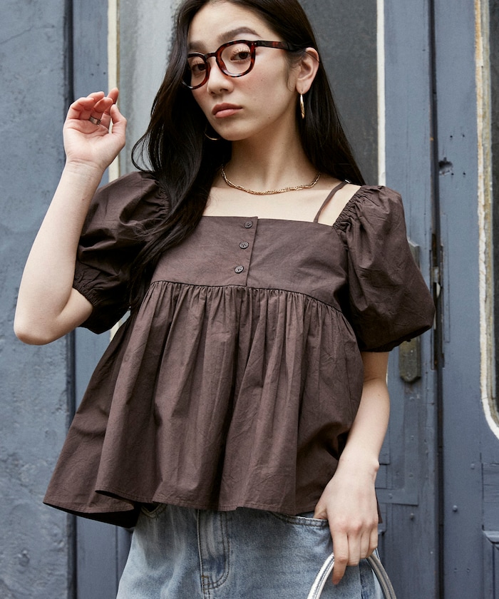 【4月10日10時発売】2WAY バルーンスリーブ ブラウス 限定展開