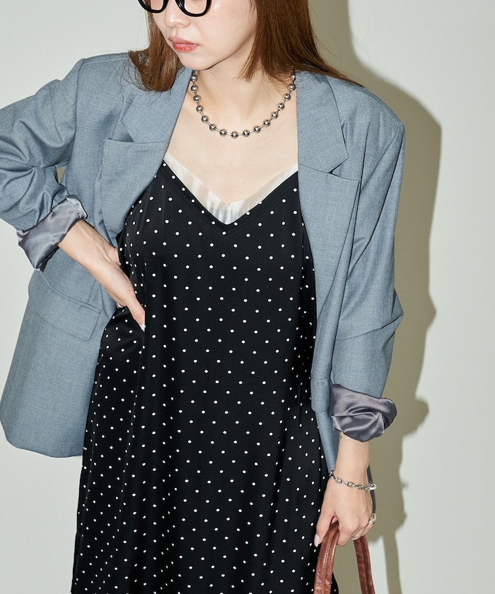 ドット キャミワンピース　限定展開