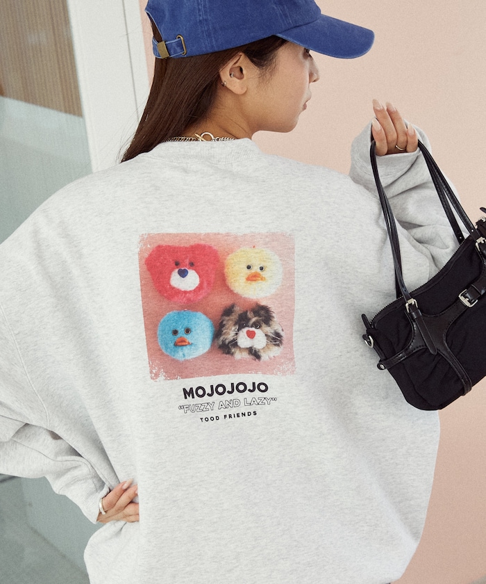 mojojojo バックプリント アートスウェット　限定展開