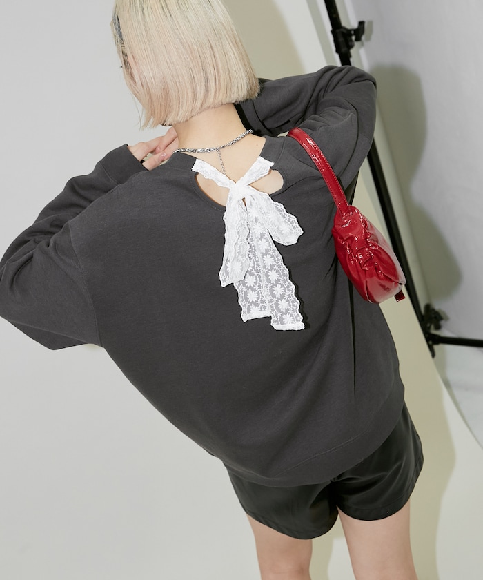 レース リボン スウェット　限定展開