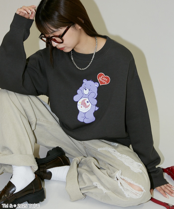CareBears(TM)/ケアベア(TM) フロント プリント クルーネックスウェット　限定展開