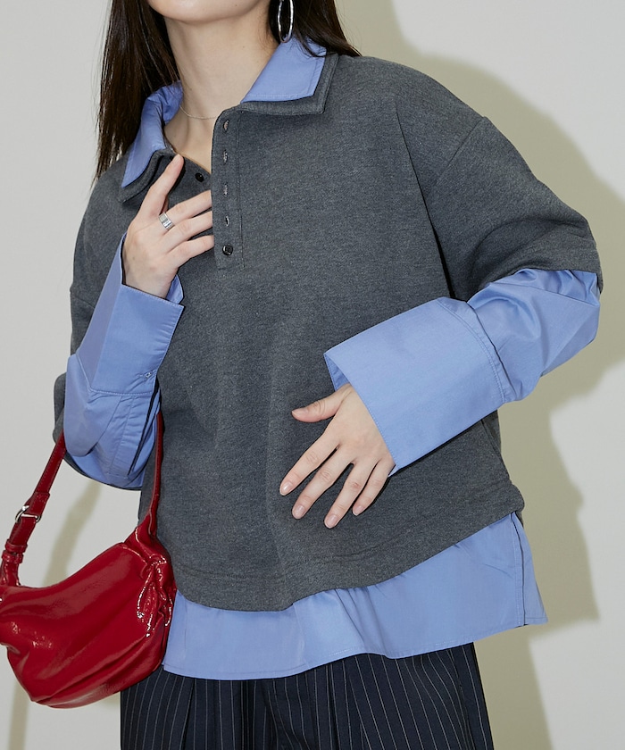 FREAK'S STOREのシャツ レイヤード風 ポロ トップス 限定展開