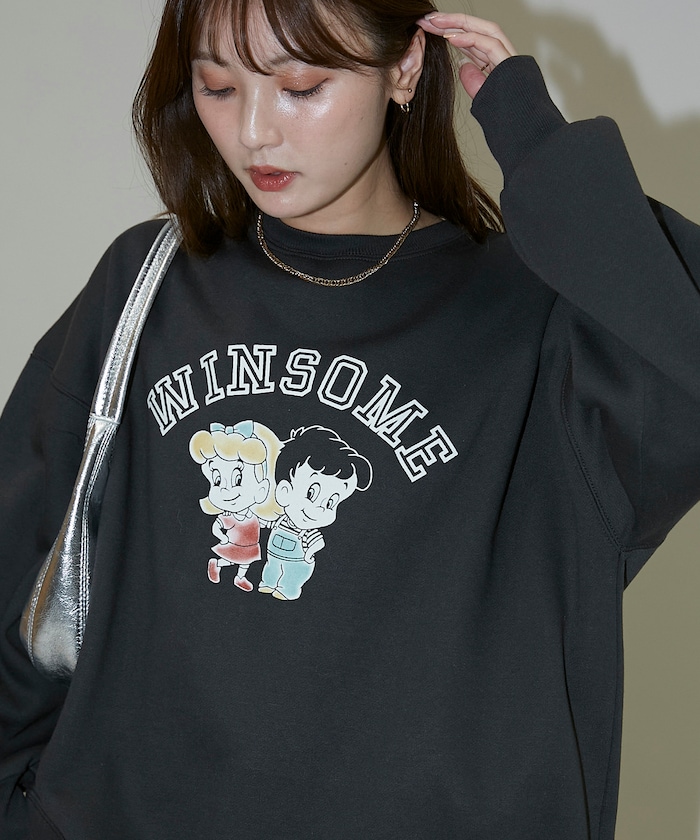 FREAK'S STOREのレトロ キッズ カレッジ風 スウェット 限定展開