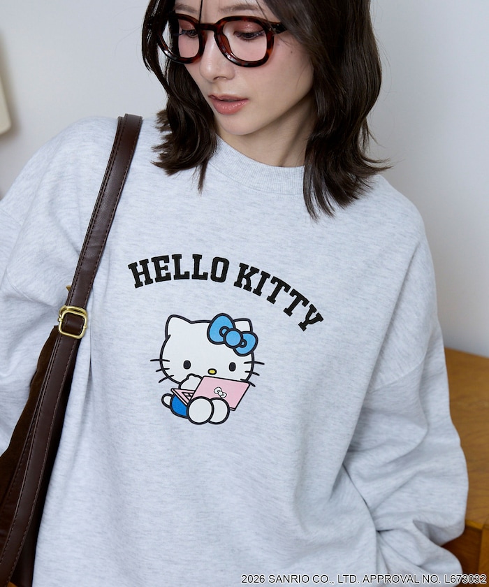 ”HELLO KITTY/ハローキティ”　フロッキー  PC スウェット　限定展開
