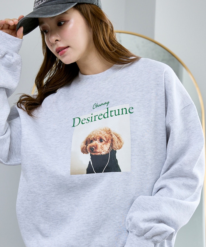 Desiredtune DOG 裏起毛 スウェット　限定展開