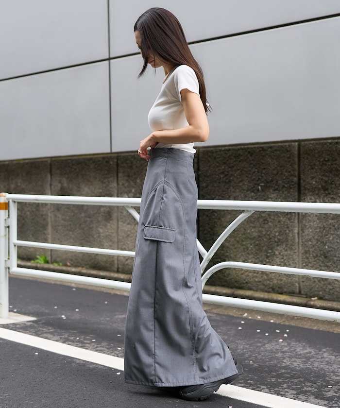 alors parisバックオープンクロップドリボンカットソー