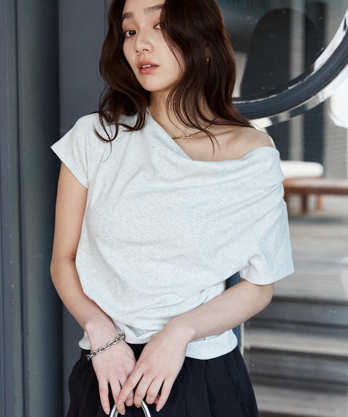 2WAY ドレープ Tシャツ　限定展開