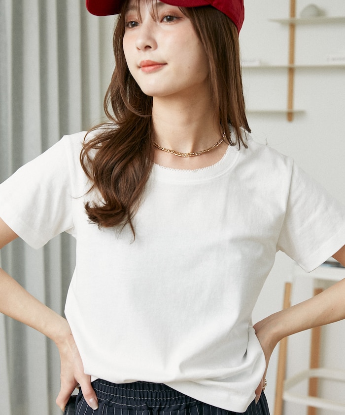 ピコレース クルーネック Tシャツ　限定展開