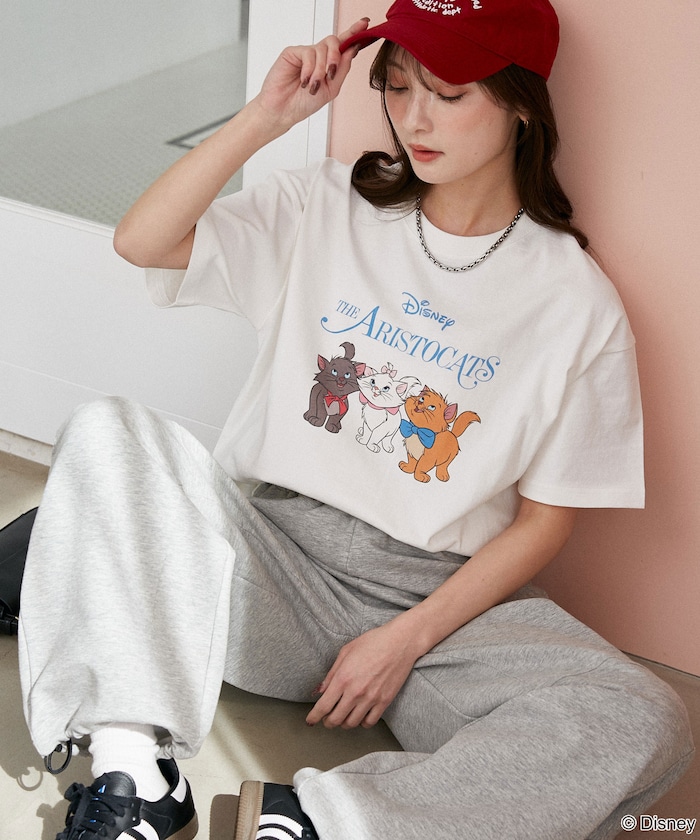 Disney Marie/ディズニー マリー/プリント Tシャツ　限定展開