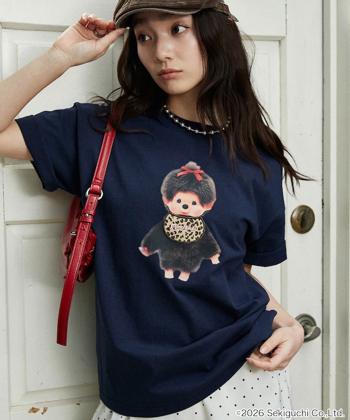 モンチッチ 異素材ドッキング Tシャツ　限定展開