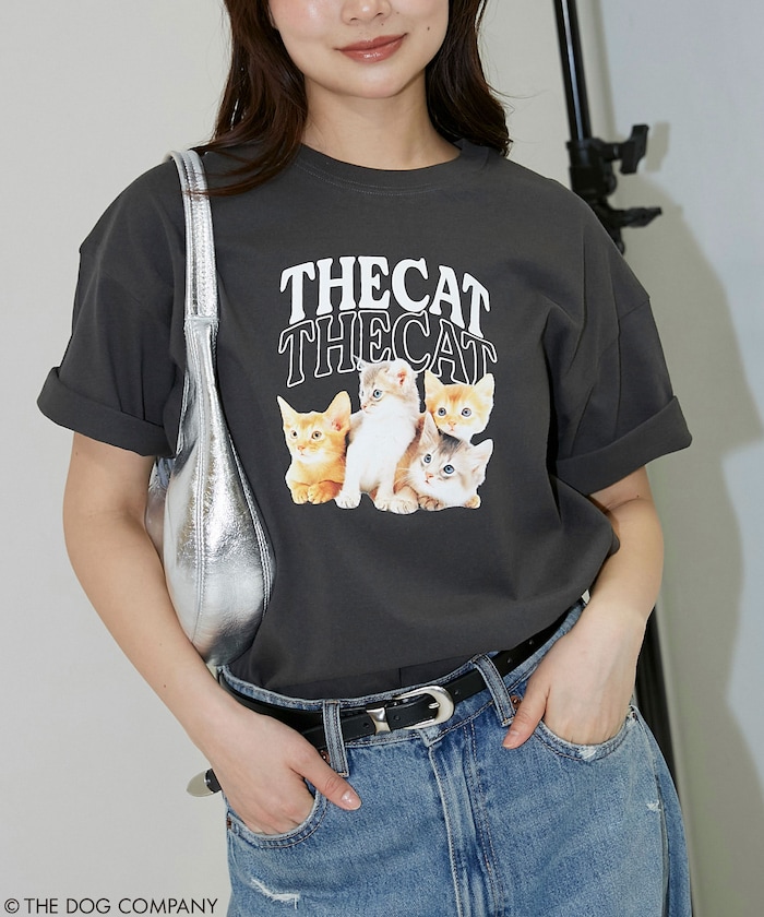 THE DOG /  THE CAT カレッジ風 Tシャツ　限定展開