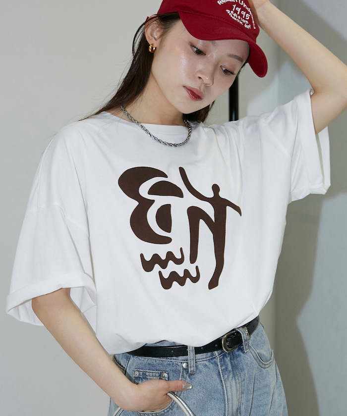 フロッキー ニュアンス アート ビッグ Tシャツ　限定展開