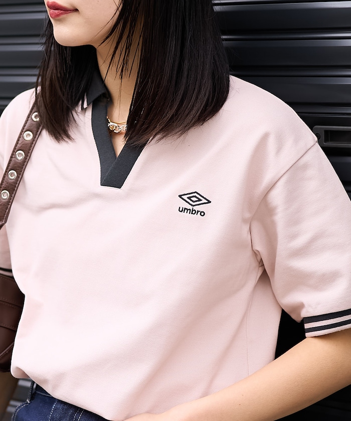 【美品】アンブロ　ロゴドン　スポーツTシャツ　スポーツミックス インフルエンサーが着こなすトレンドの「スポーツミックス
