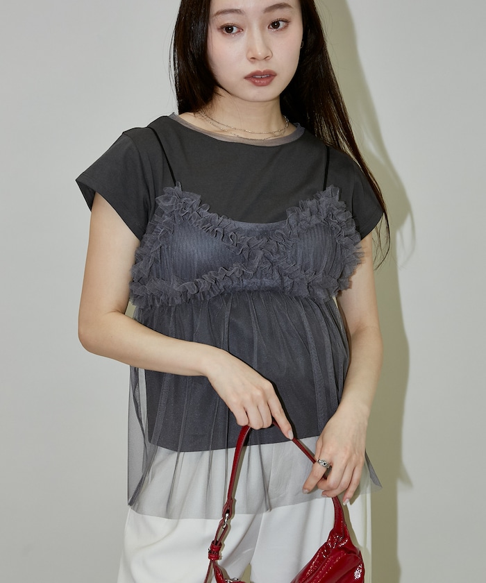 チュール ビスチェ Tシャツ セット　限定展開