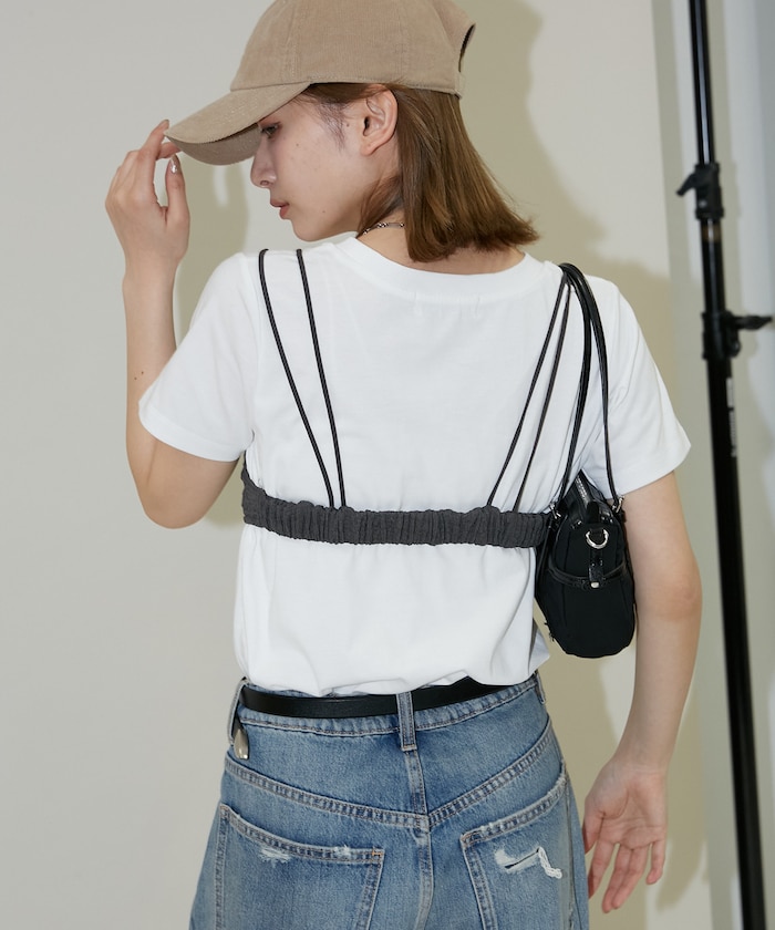 オフホワイト：オフホワイト×チャコールグレー