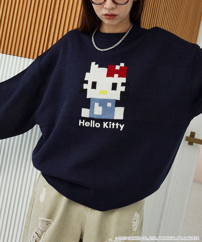 ”SANRIO/サンリオ”ピクセル アート ジャガードニット　限定展開