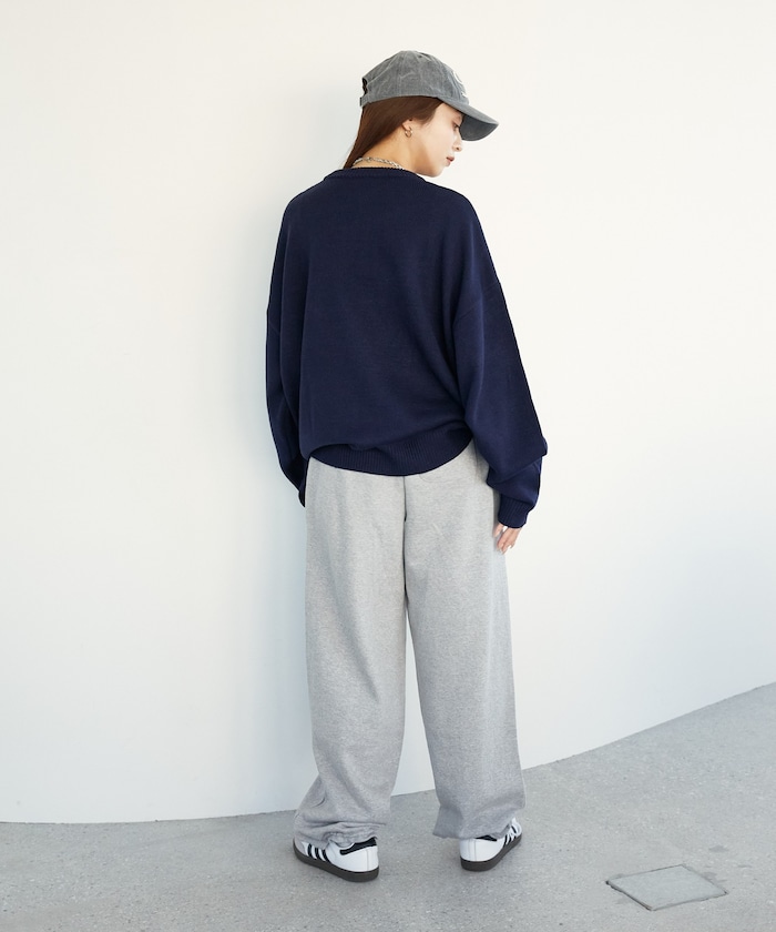 しゃと PUBLUX/ダルメシアン ドッグデザイン ジャガード ニット 限定