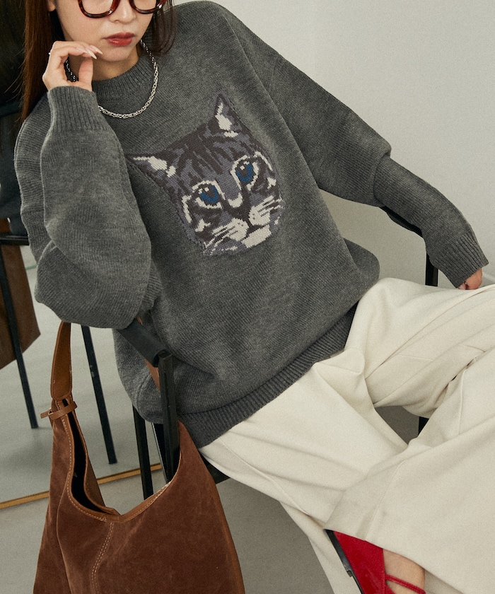 Various キャット デザイン ニット　限定展開
