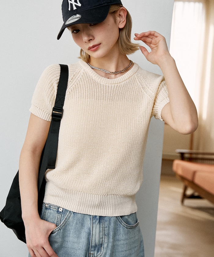 片畦編み コンパクト サマーニット　限定展開