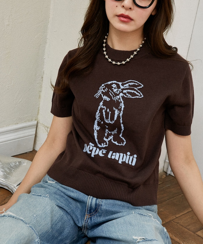 ラビット サマーニット トップス　限定展開