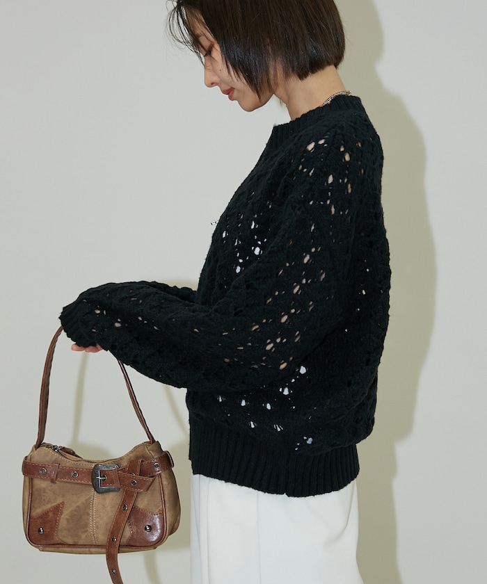 PUBLUX/透かし編み ジップカーディガン 限定展開｜Daytona Park