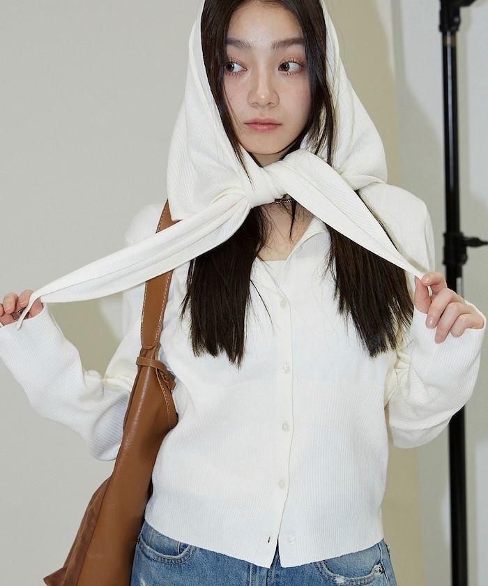 ストールセット クルーネック カーディガン　限定展開