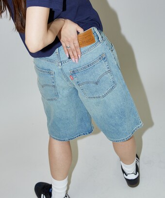 NO/FAITH STUDIOS ダメージ加工 申し込も ワイドレッグデニムパンツ