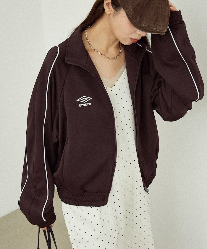 UMBRO×PUBLUX パイピング ジャージー トラックジャケット　ブラック UMBRO（アンブロ）の「UMBRO × PUBLUX/アンブロ パイピング