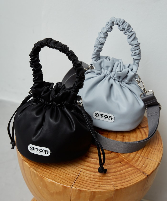 ギャザー ハンドル ミニ 2WAY ショルダーバッグ　限定展開