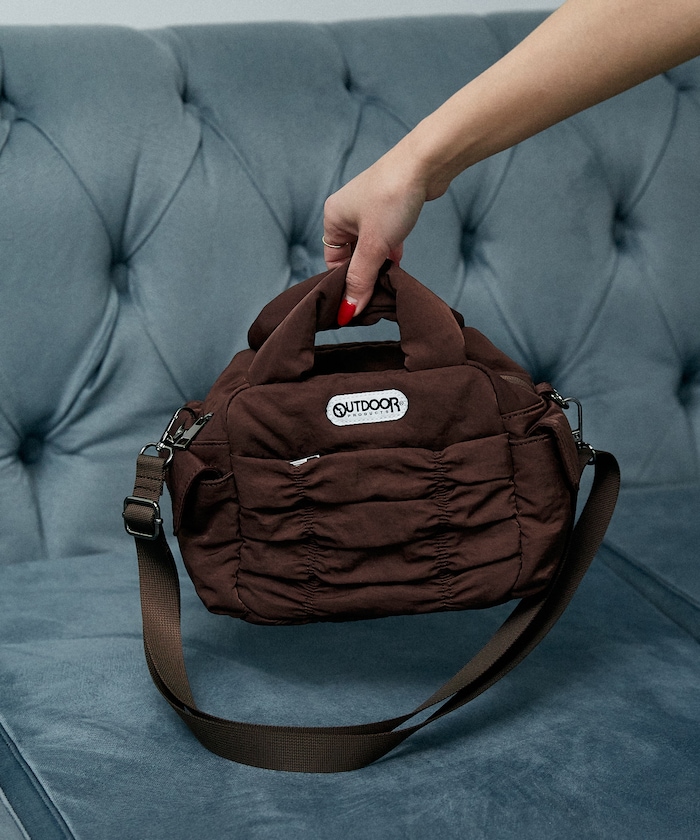 ＜別注カラーあり＞ シャーリング ショルダーバッグ　限定展開