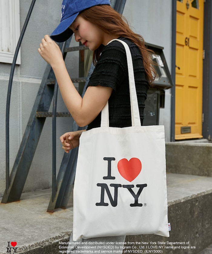 I LOVE NY ロゴ プリント トートバッグ　限定展開
